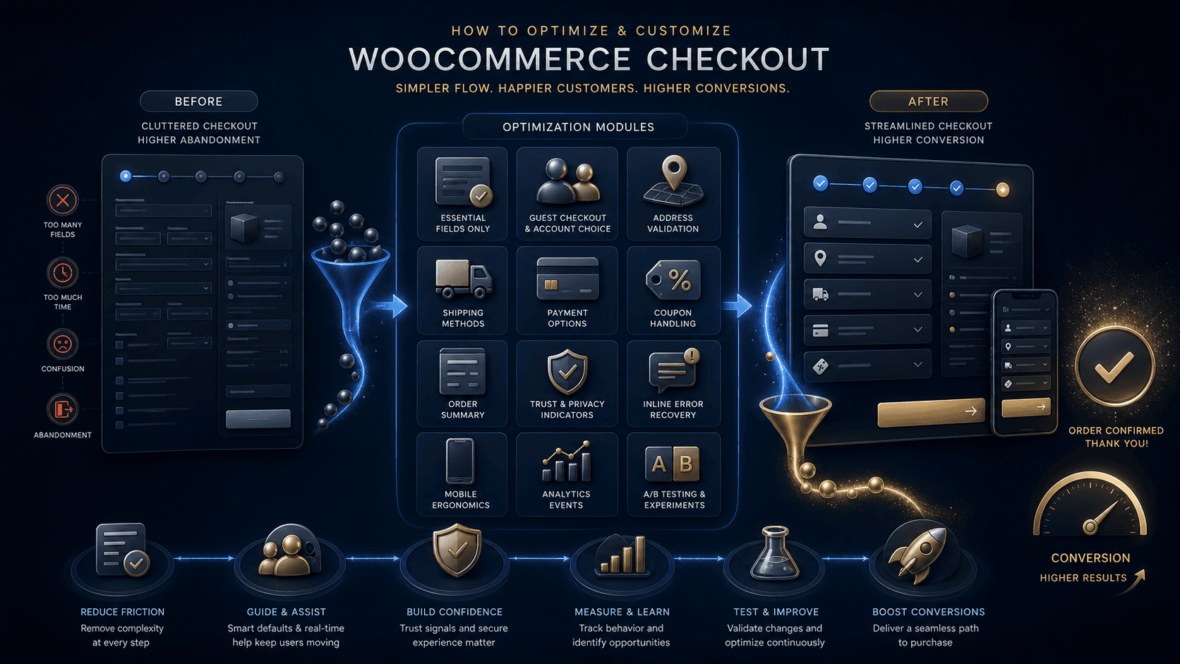 Imagem editorial para Checkout Personalizado no WooCommerce: Otimize e Converta Mais