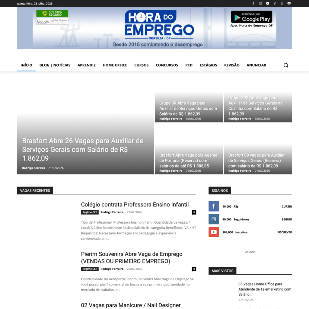 Hora do Emprego DF
